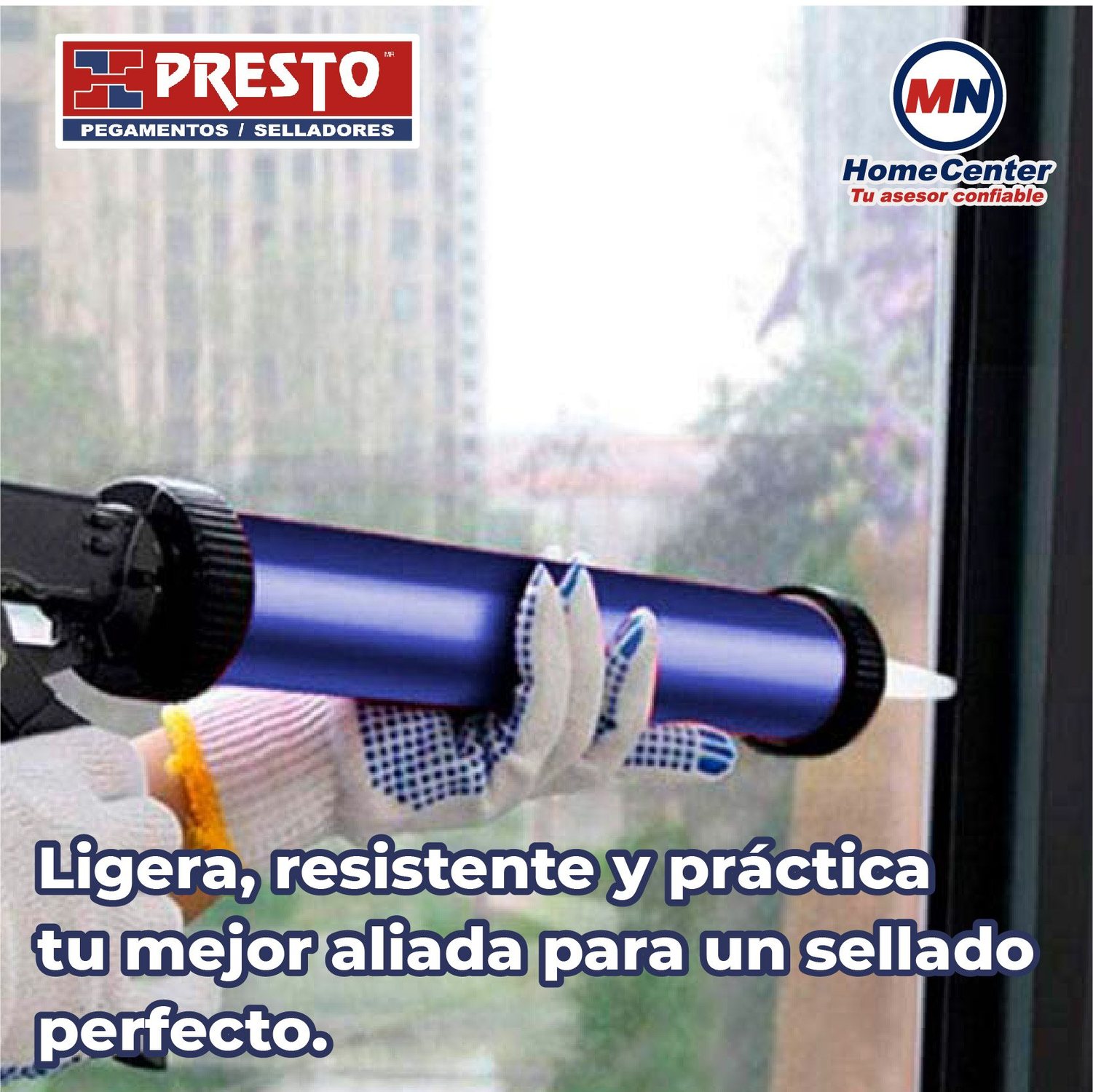 Pistola Para Silicón Tipo Salchicha Translúcida Azul Industrial