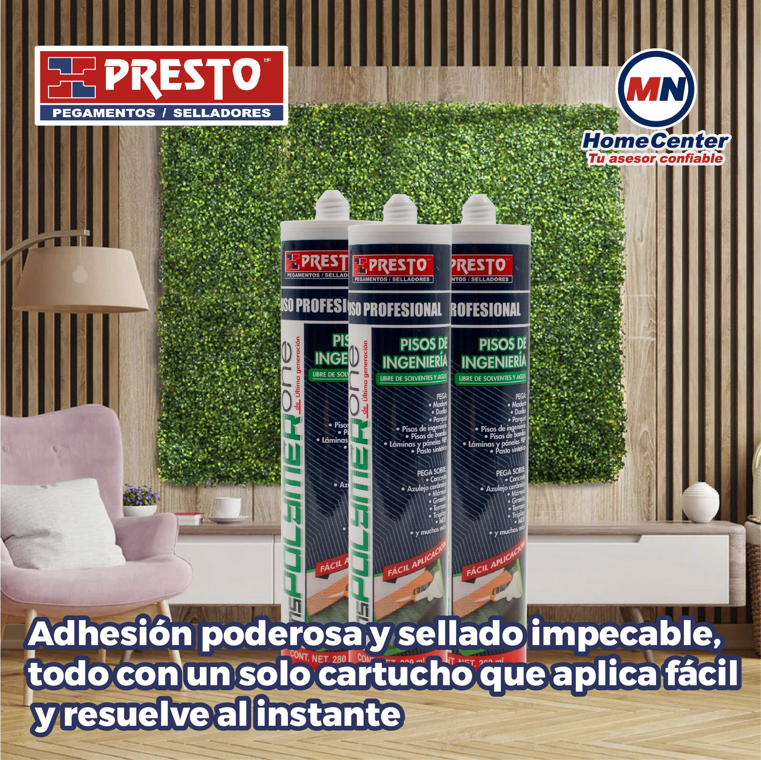 Adhesivo Ms Polymer One Cartucho 300 Ml
