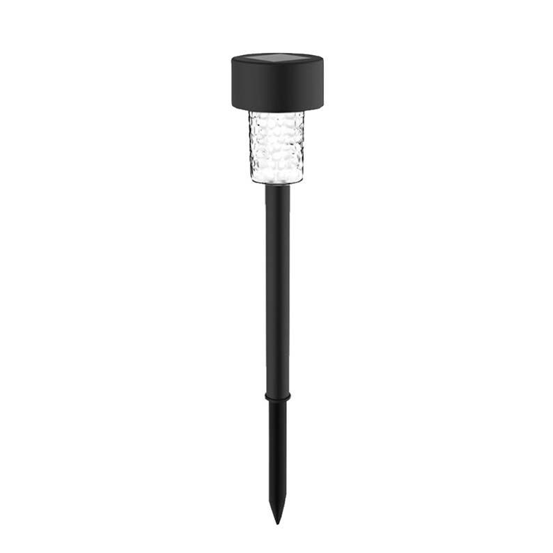 Luminario solar led jardín estaca recargable 5000K clue negro