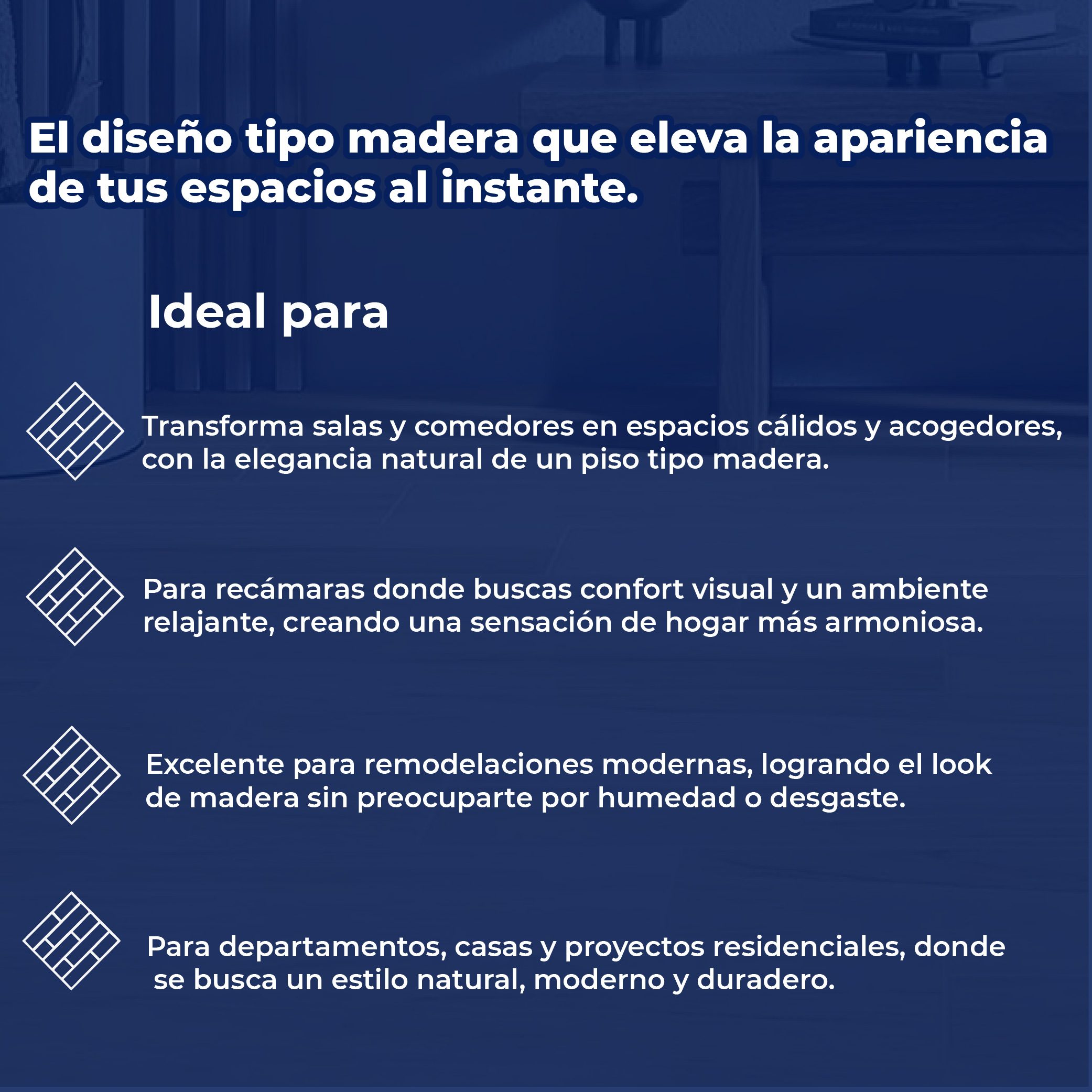 Piso Miel Sunwood Daltile 18X60 1.64M2 STD ZDM2