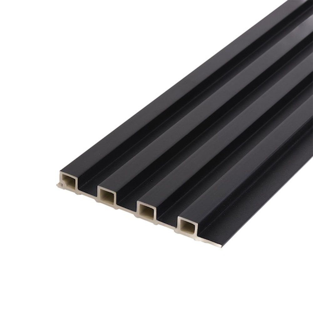 Panel Lambrin para pared WPC interior negro 16.5X290X2.2CM