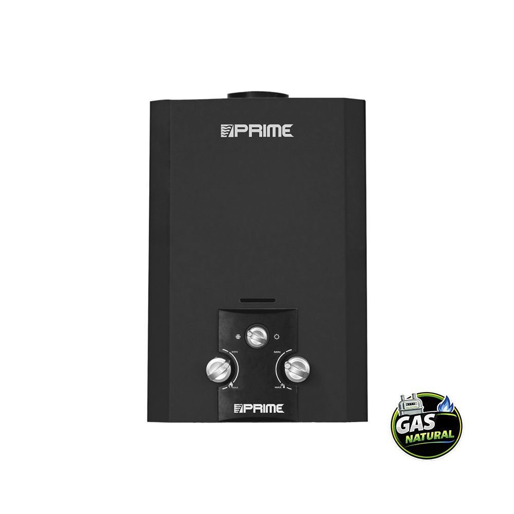 Calentador Paso 06 LTS Instantáneo Baja Presión GN Prime Negro