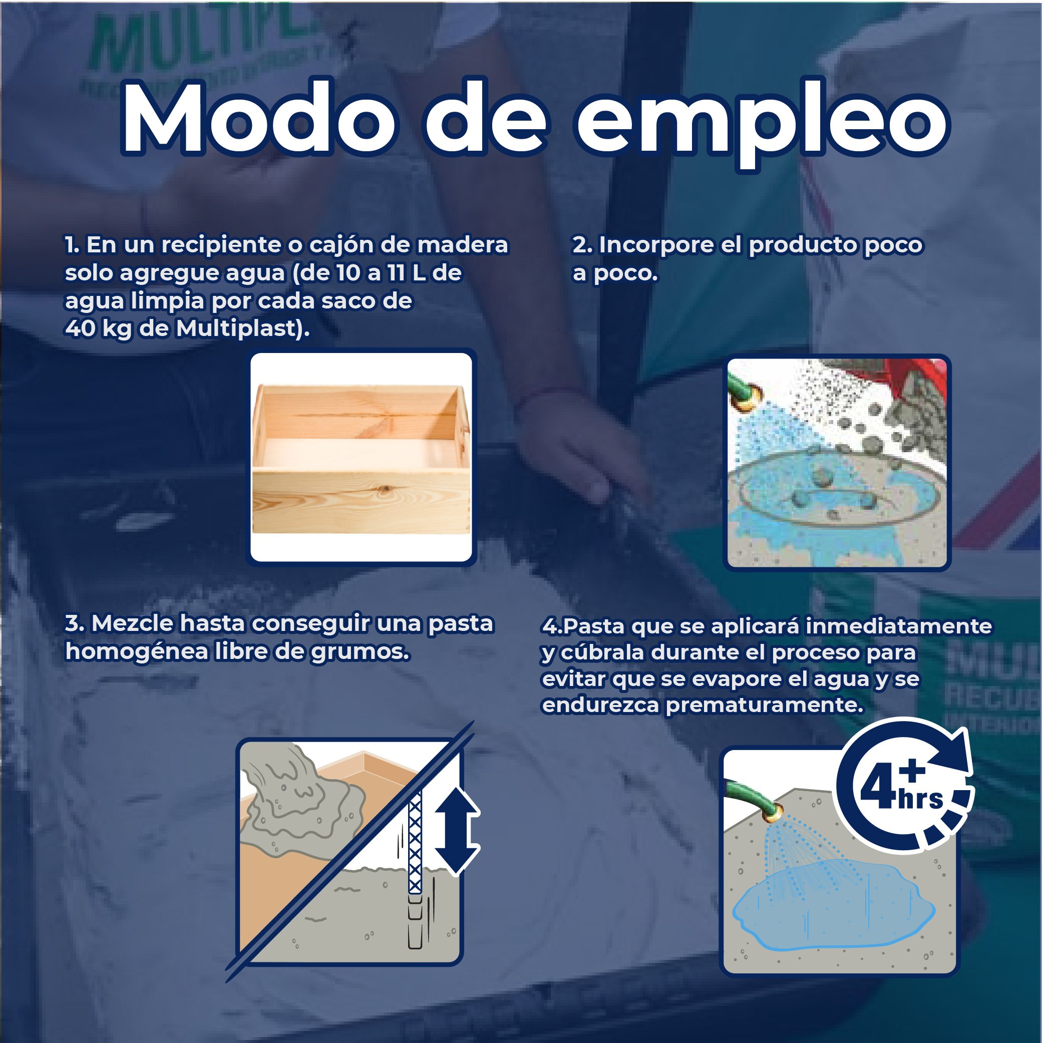 Cemento Blanco Multiplast Cemex 25 KG