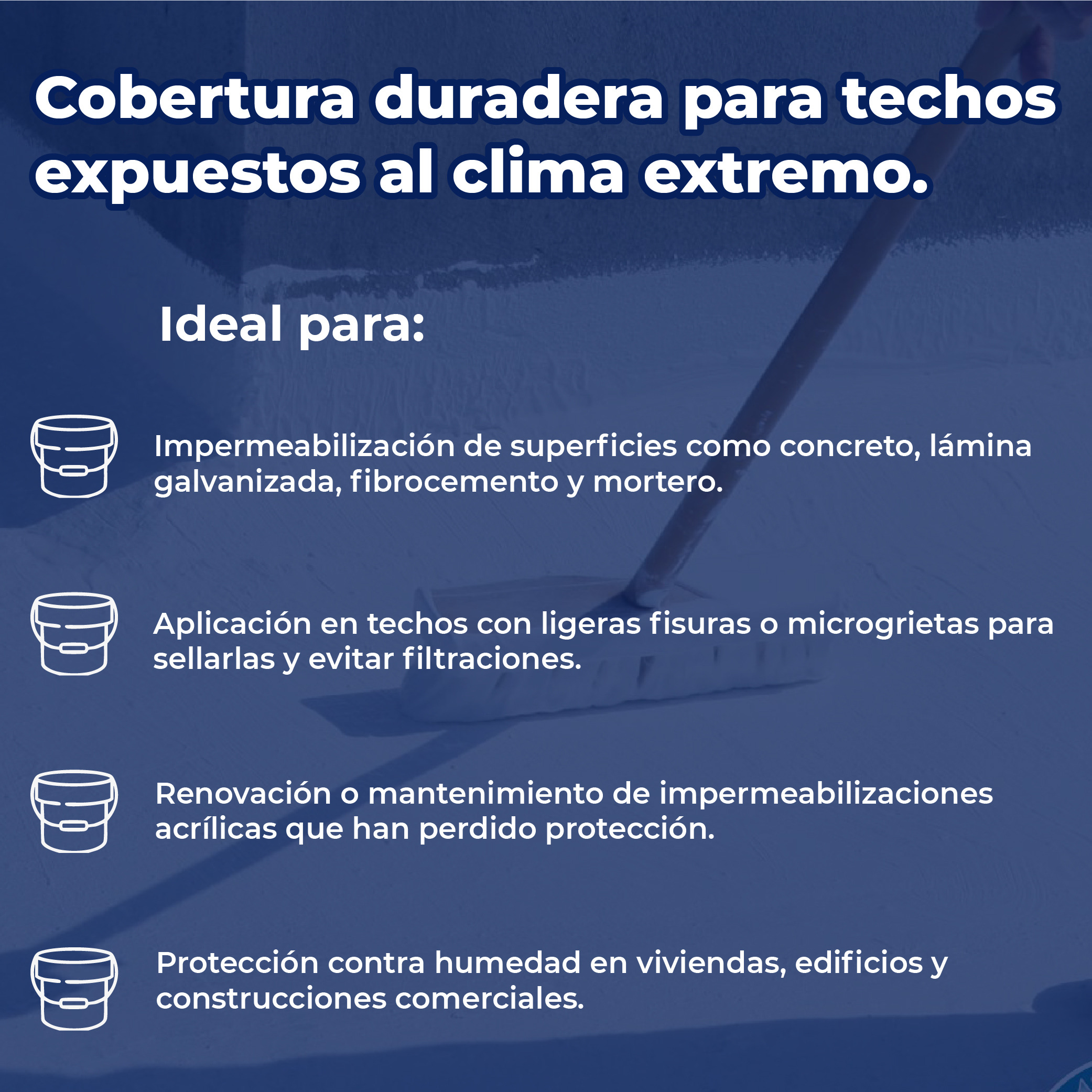 Impermeabilizante Acrílico Fibratado Blanco Impac 7000 22.8 L