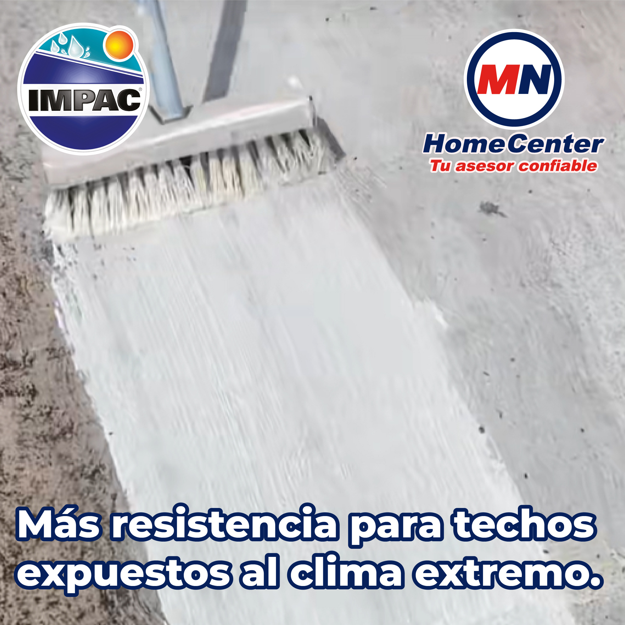 Impermeabilizante Acrílico Fibratado Blanco Impac 5000 3.8 L