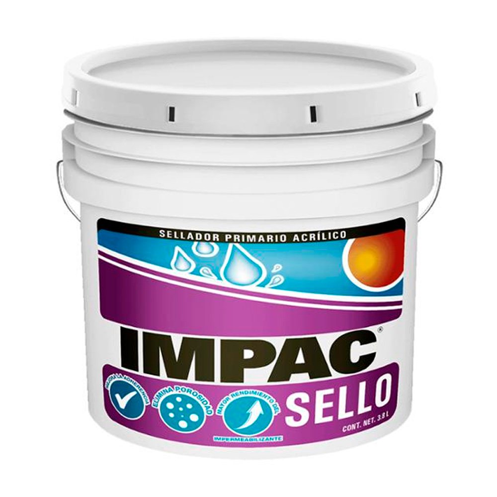 Sellador Impac Sello Para Impermeabilizantes Acrílicos 3.8 L Sellador Impac Sello Para Impermeabilizantes Acrílicos 3.8 L
