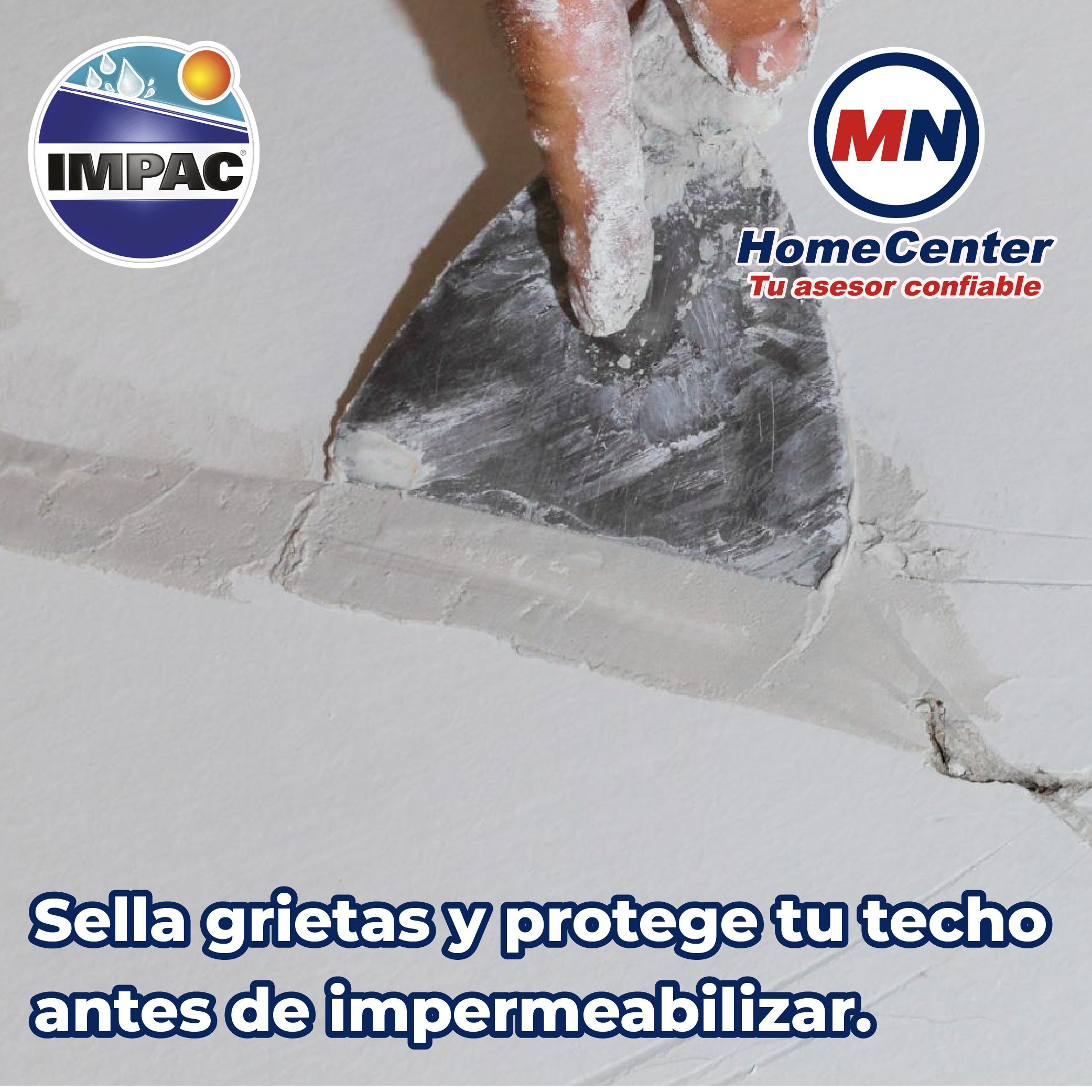 Cemento Plástico Acrílico Blanco Impac 19 L