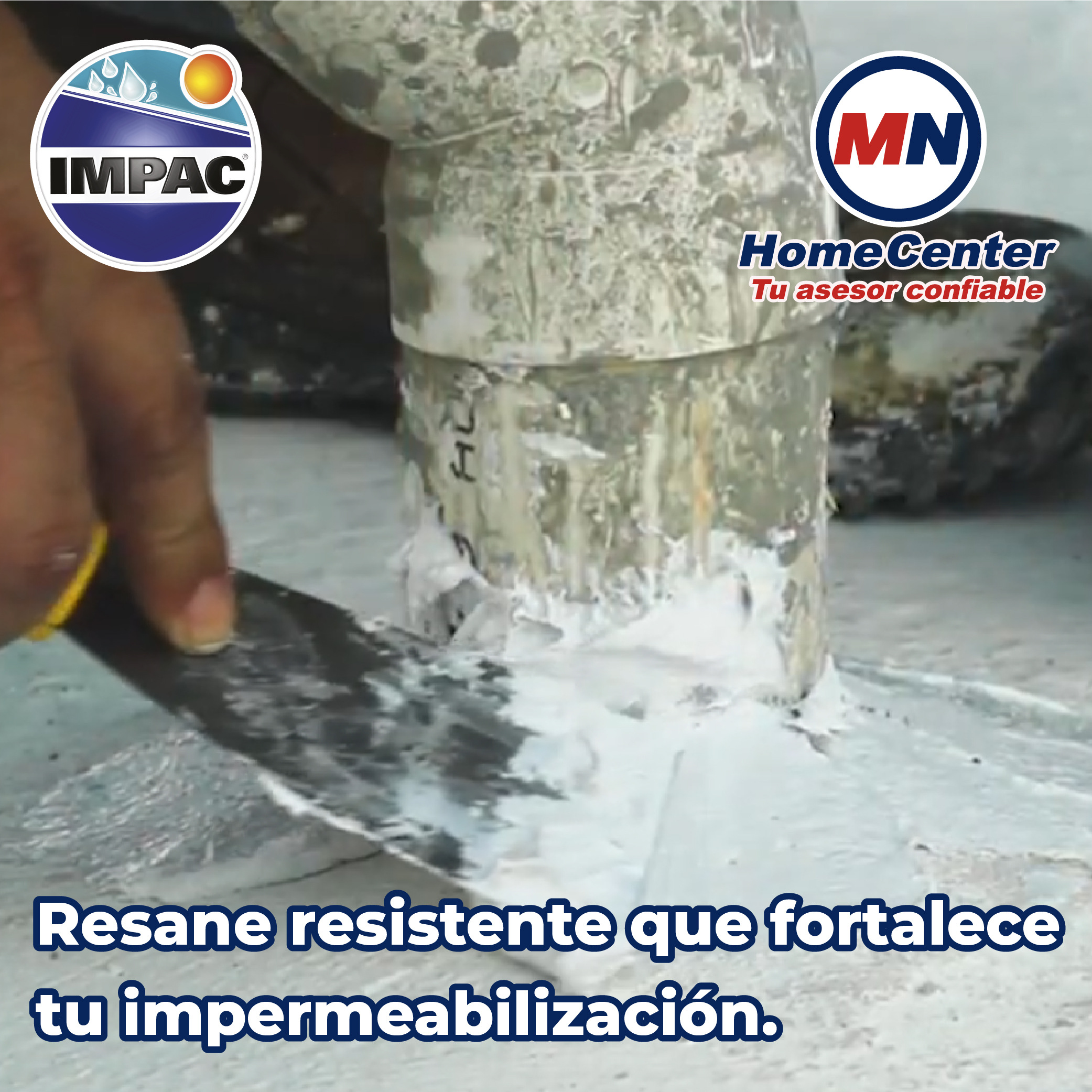 Cemento Plástico Acrílico Blanco Impac 3.8 L