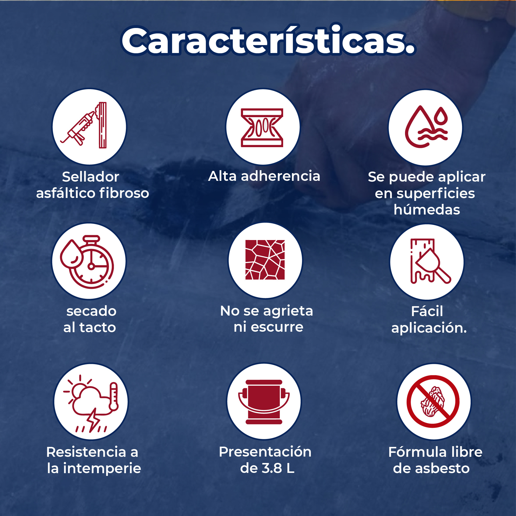 Cemento Plástico Asfaltico Superficies Húmedas wet & seal 3.8 L