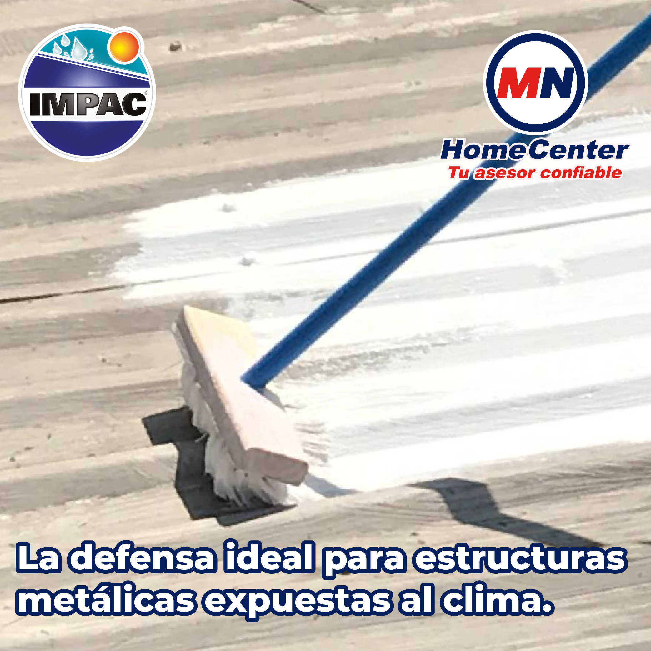 Impermeabilizante Acrílico Para Lamina Impac Metal Blanco 19 L