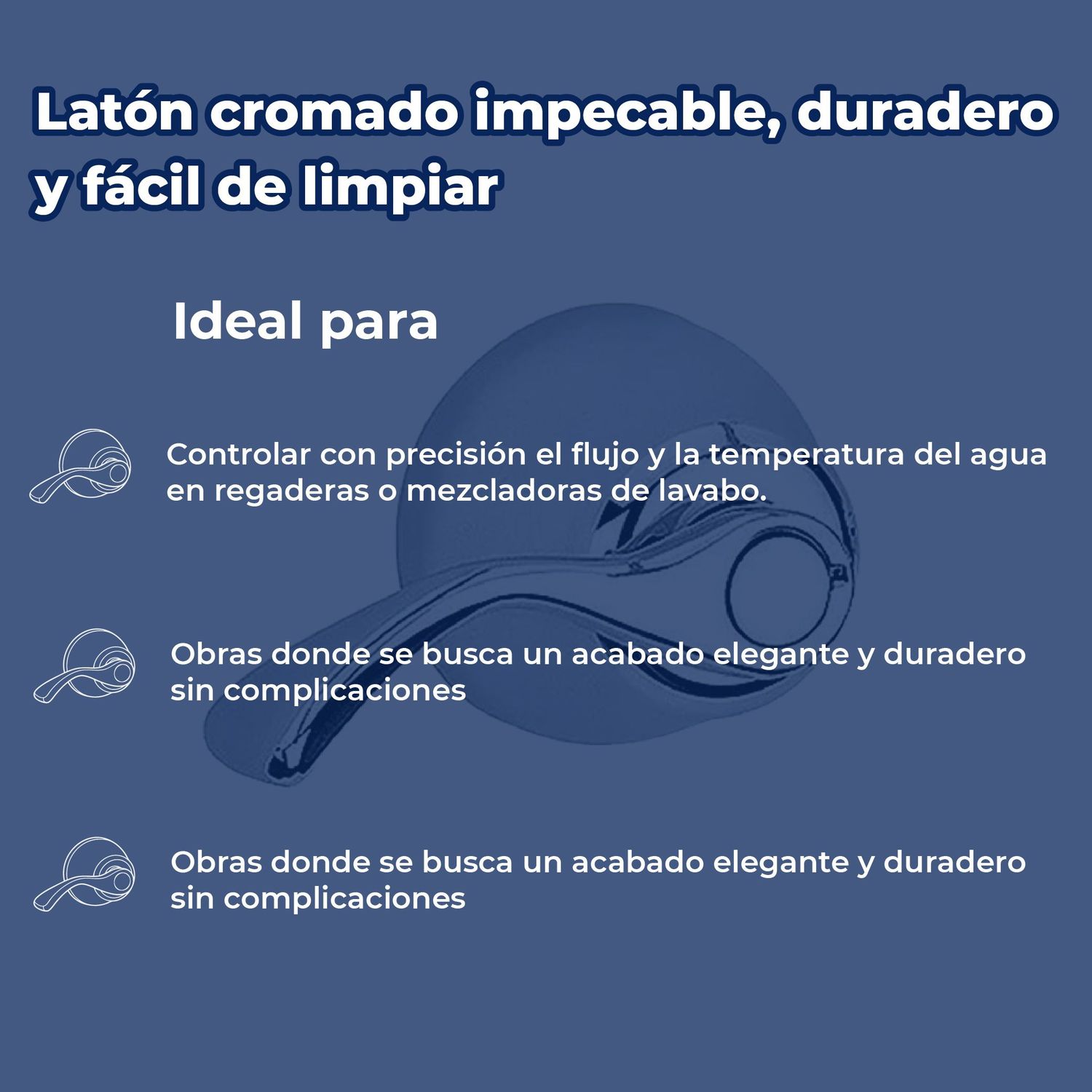 Llave Maneral Para Regadera Albatros Helvex Cromo C-45