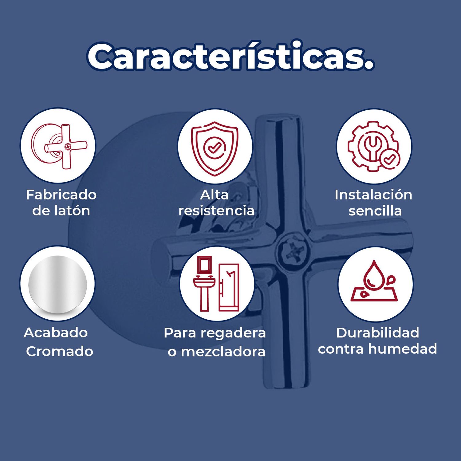 Llave Maneral Para Regadera Antares Grande Helvex C-44