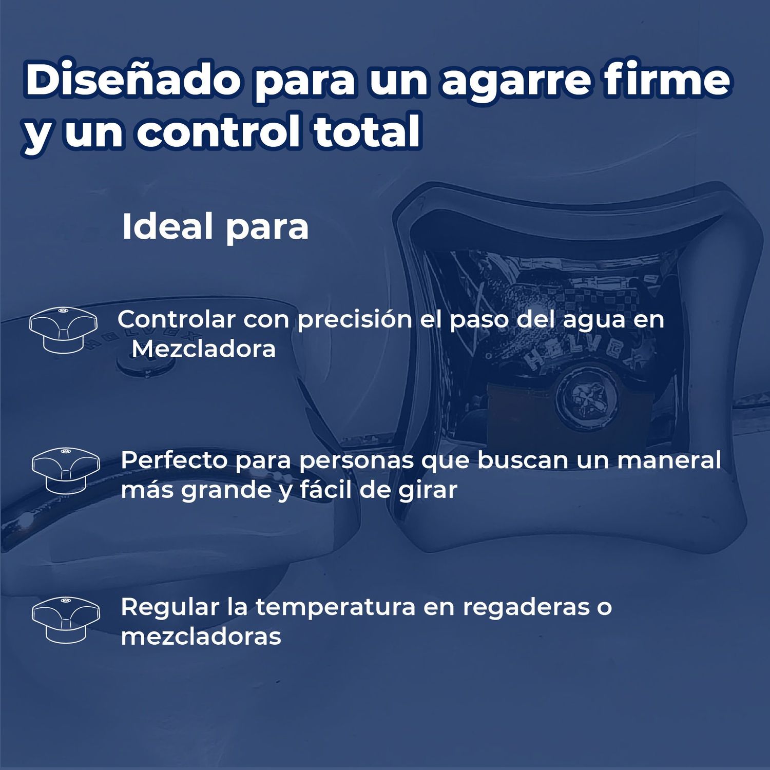 Llave Maneral Tritón Grande Helvex Cromo C-12