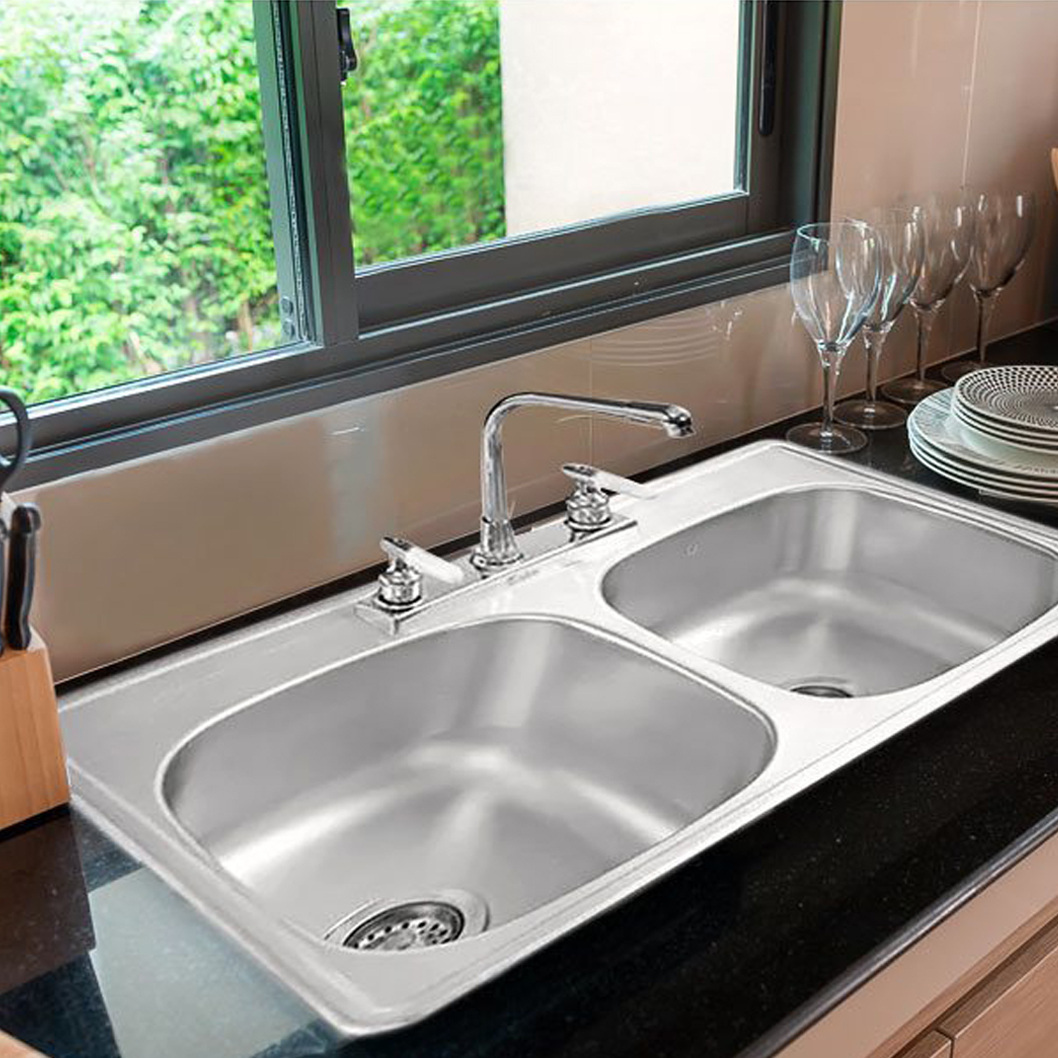 Fregadero EB Técnica 84 cm x 56 cm 2 Tinas C110