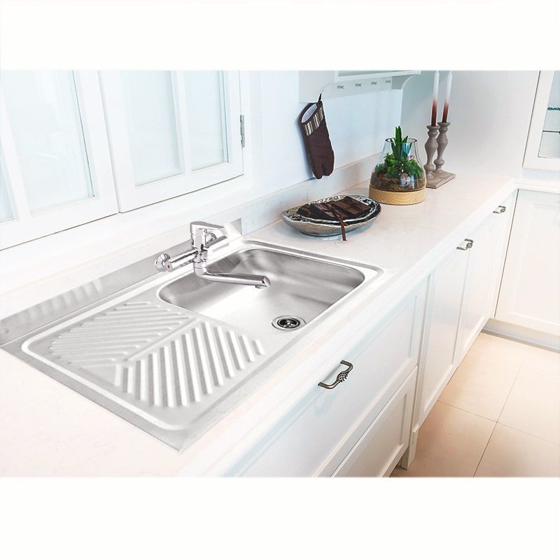 Fregadero MC101 marca Eb Técnica 80 x 47cm 1 Tina 1 Escurridor