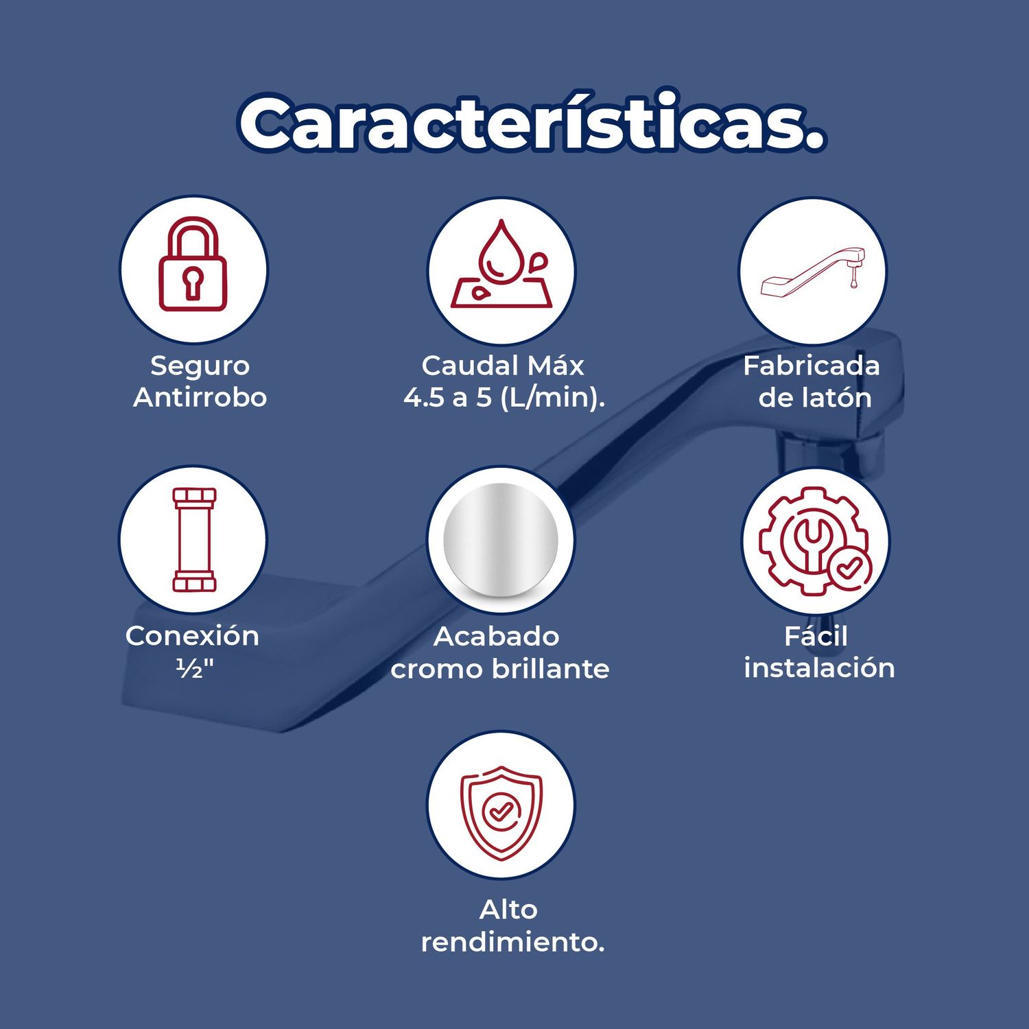 Llave Economizadora Helvex Seguro Antirrobo TV-105