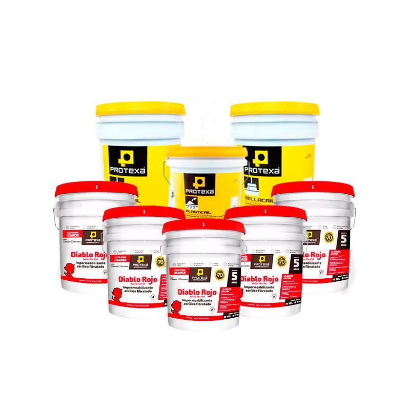 Paquete Impermeabilizante Diablo Rojo 100 m2