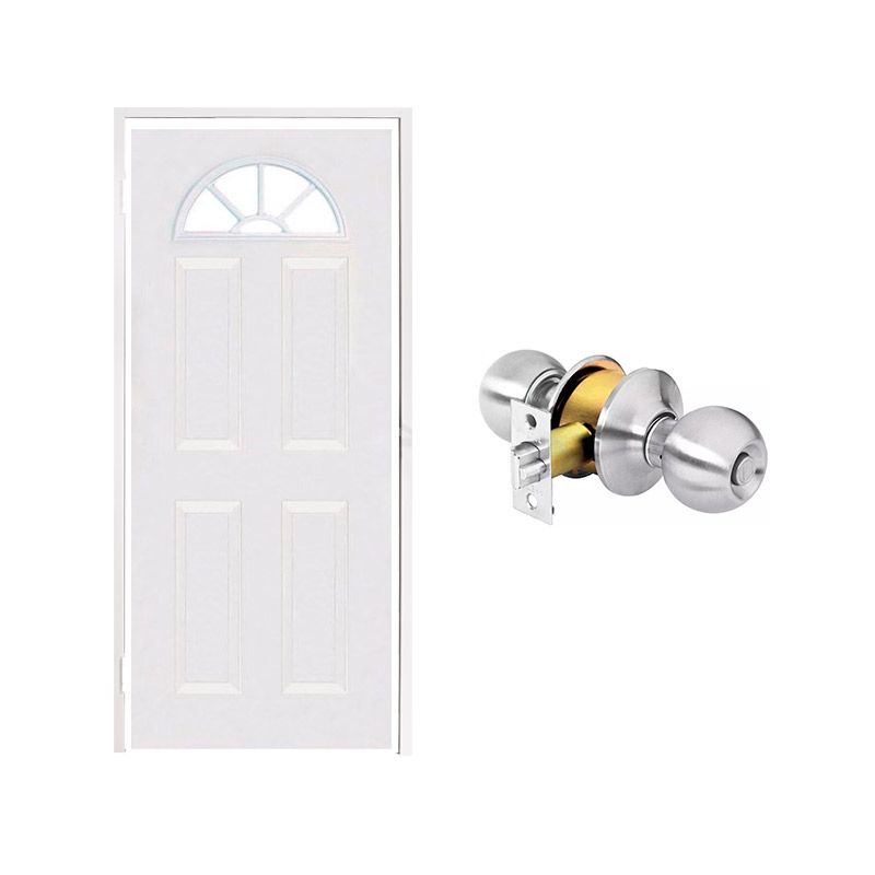 Paquete de Puerta Lamina Media Luna 90 x 210 cm