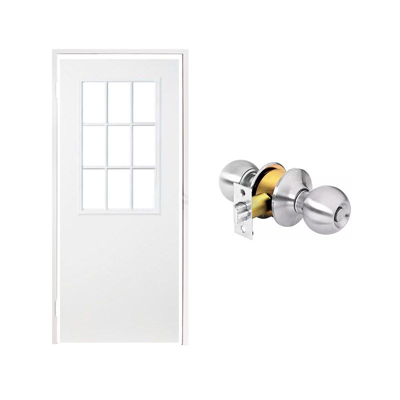 Paquete Puerta Laminada 9 Luces 90 x 213 cm