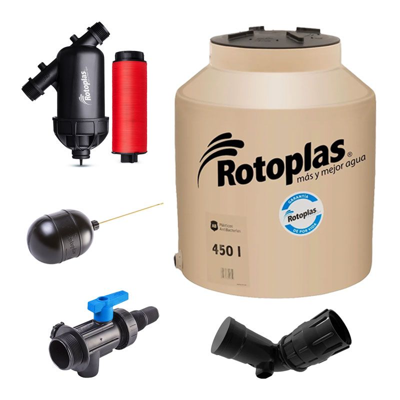 Paquete Tinaco Multicapa 450L Incluye Filtro Lavable