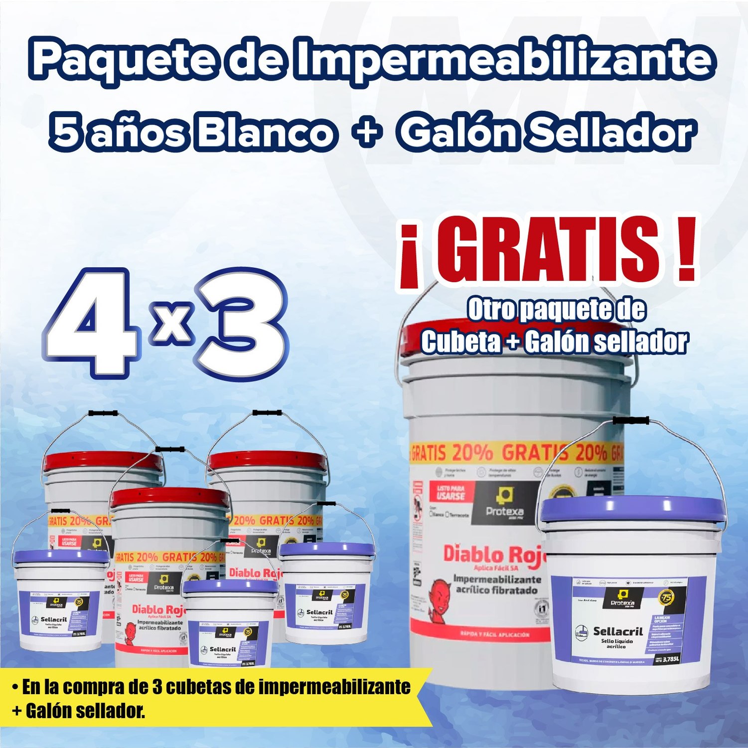 Paq 4 x 3 Aplica fácil 5 años blanco