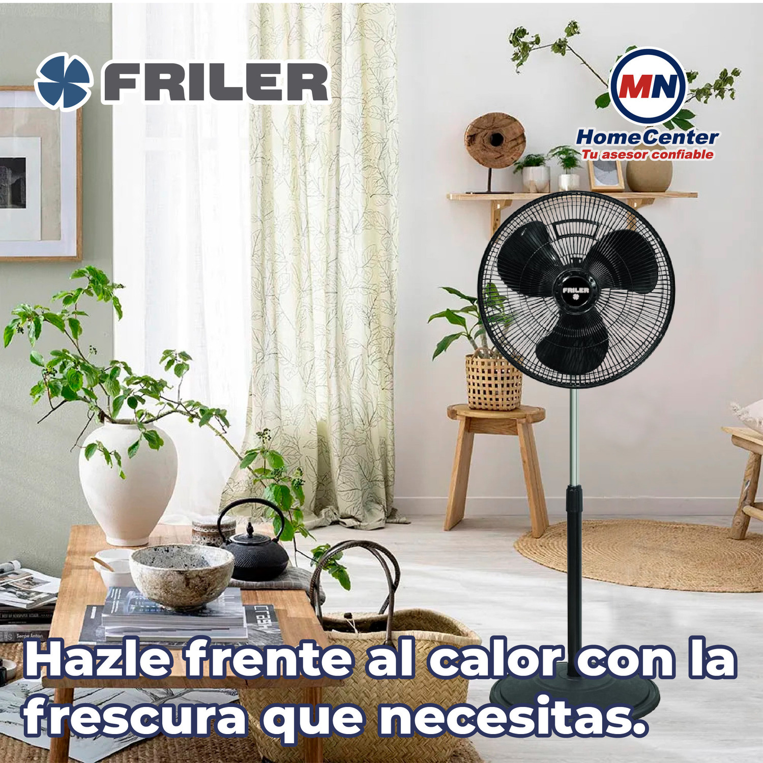 Paquete Ventilador Pedestal 2 en 1 Brisa Friler FS16 2 PZ