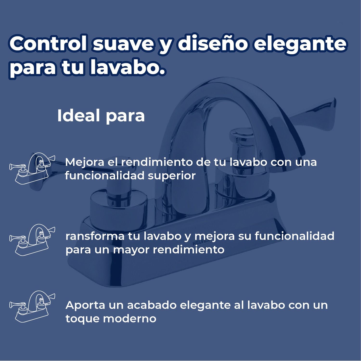 Llave Mezcladora Para Lavabo Albatros Helvex HM-17