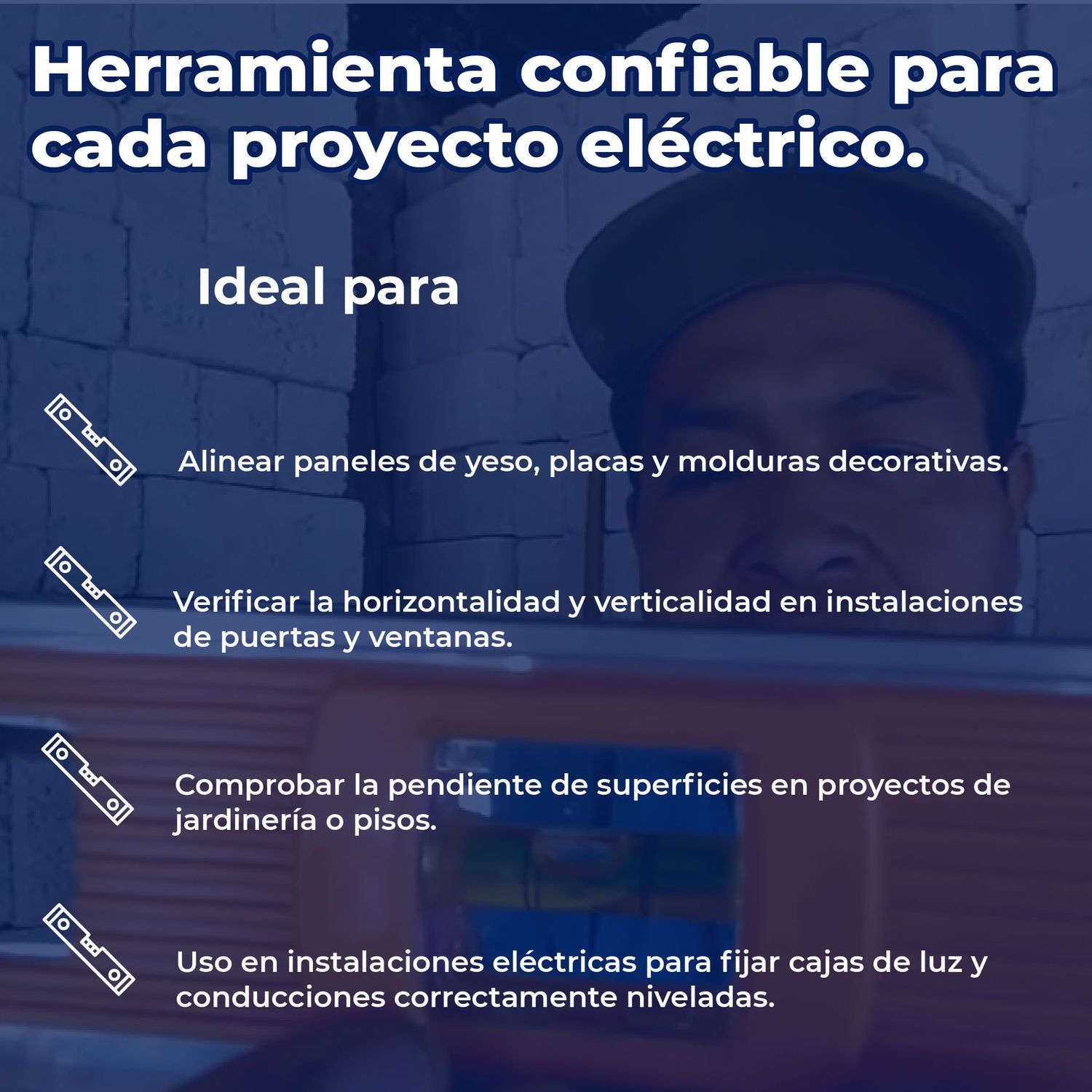 Nivel profesional de 18" Pulgadas con protección de ABS Truper