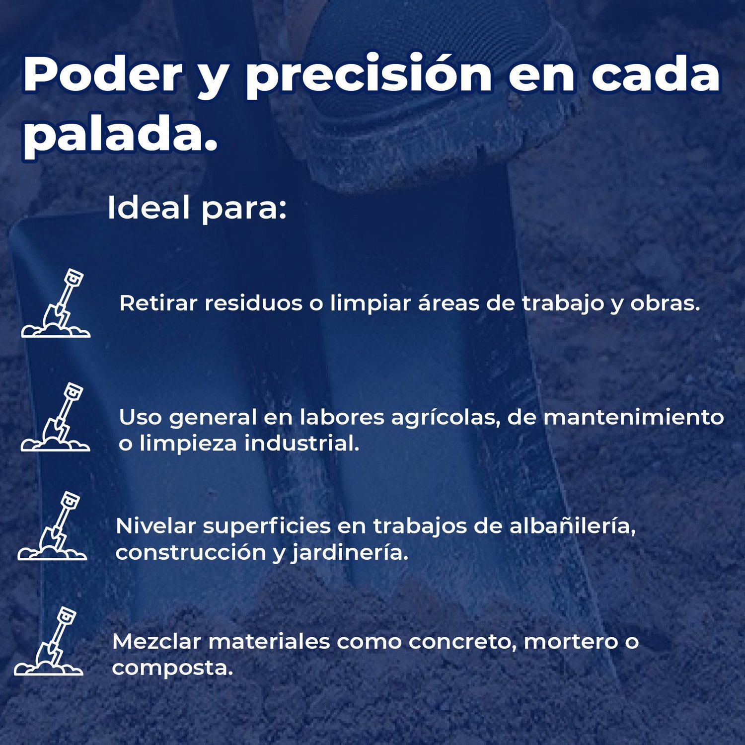 Pala Truper T-2000 Cuadrado Puño Y Mango 29-½ pulg