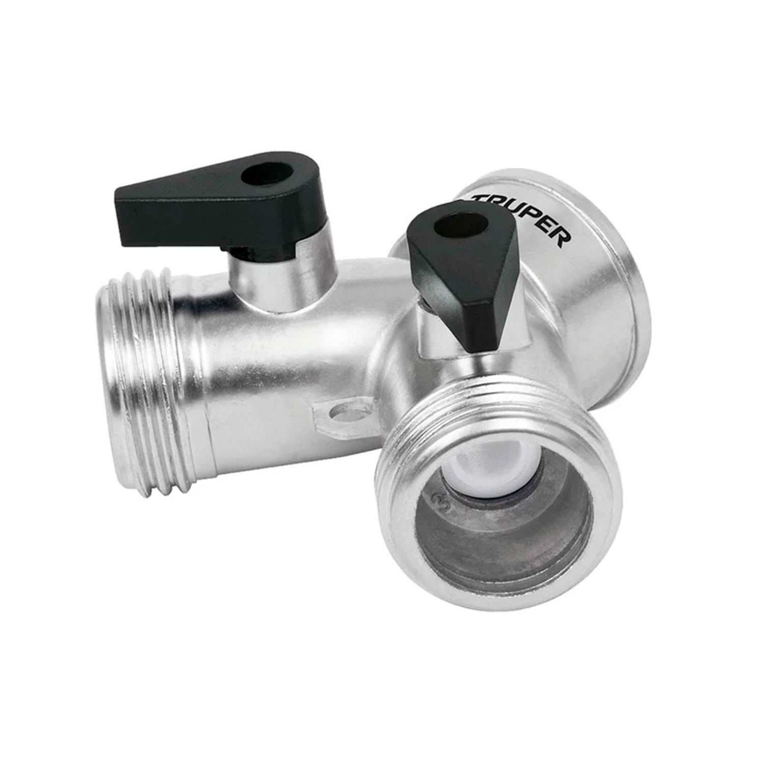 Adaptador Y Truper 2 mangueras Aluminio AD-2