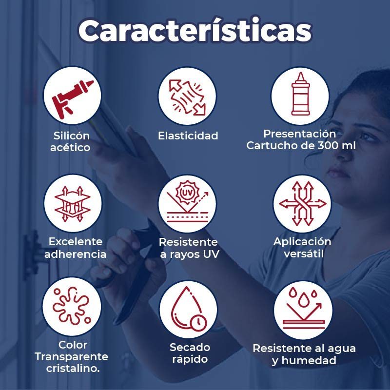 Silicón Transparente Sky Sil 300 ml Presto