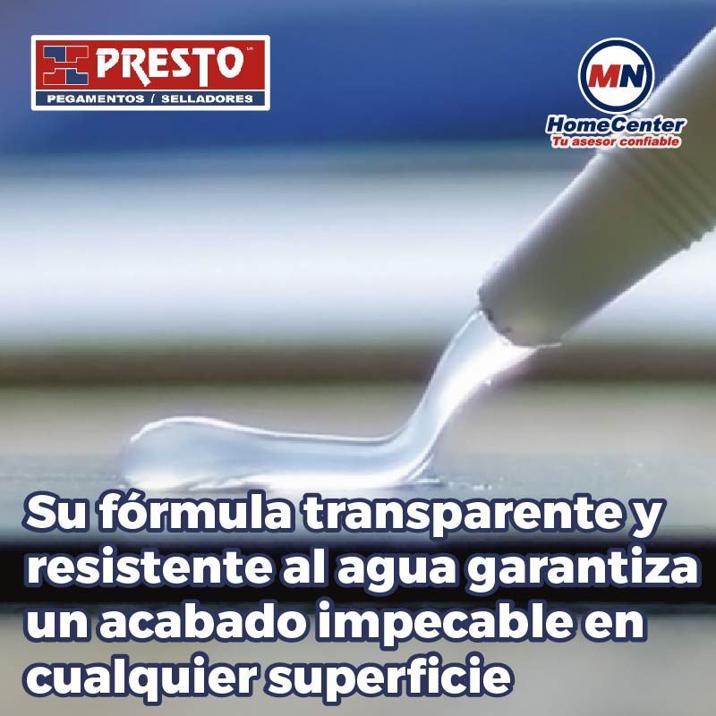 Silicón Transparente Sky Sil 300 ml Presto