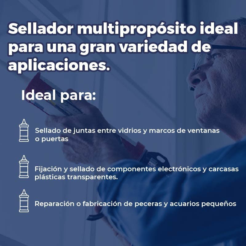 Silicón Transparente Sky Sil 300 ml Presto