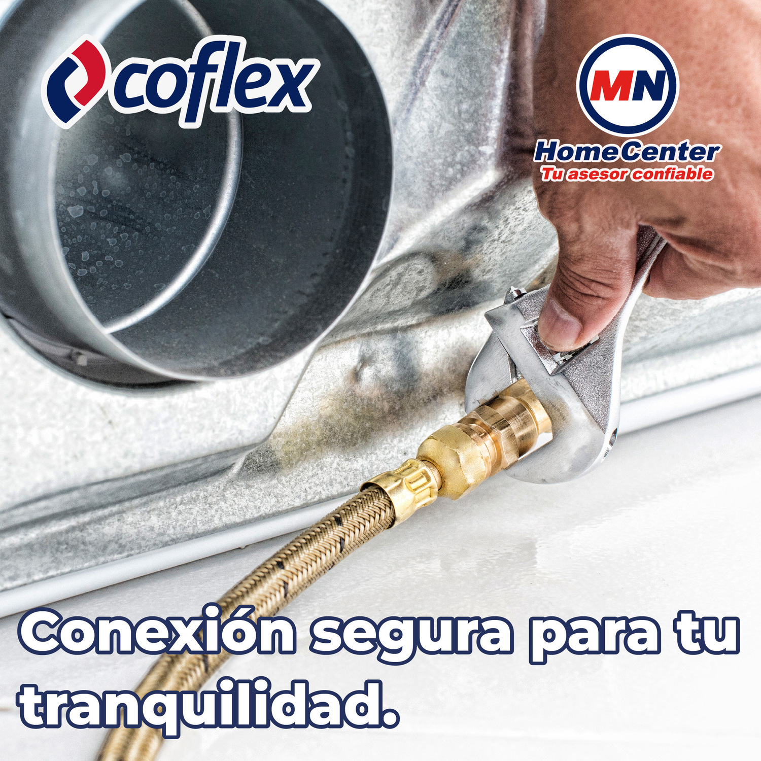 Manguera Conector Flexible Para Gas 10 x 10 x 1500 mm Coflex