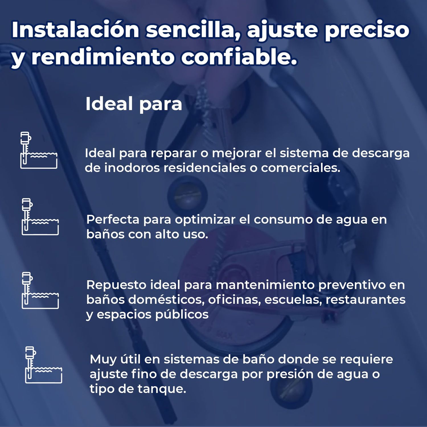 Pera Sapito WC Descarga Ajustable 50 mm 2 Fluidmaster