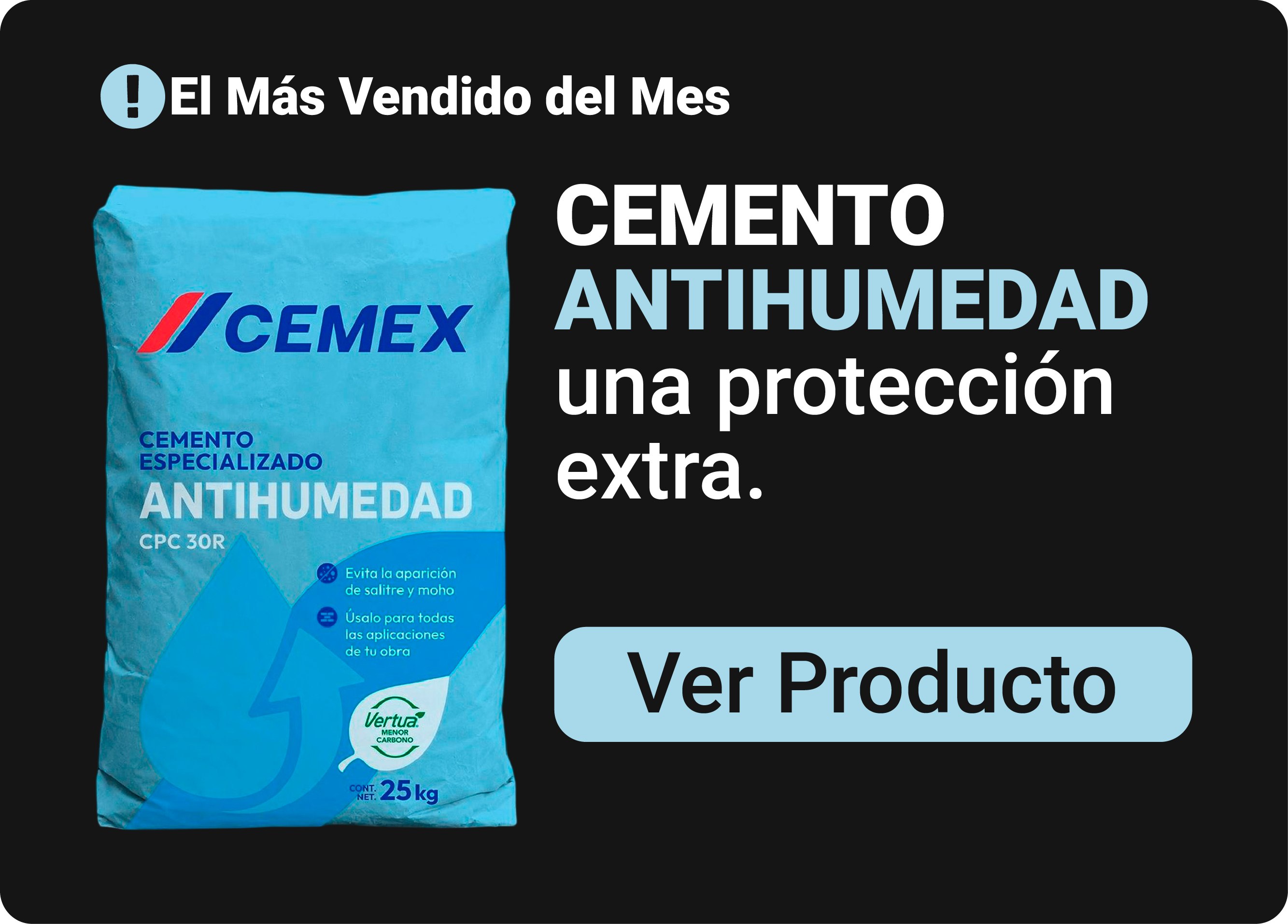 Cemento Gris Monterrey 25 kg Antihumedad