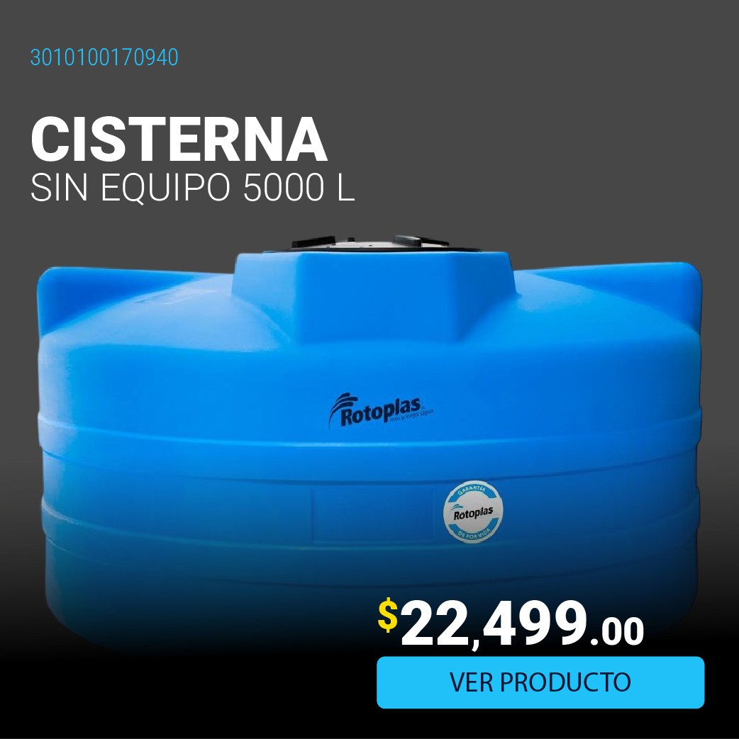 Cisterna Rotoplas Sin Equipo 5000 l