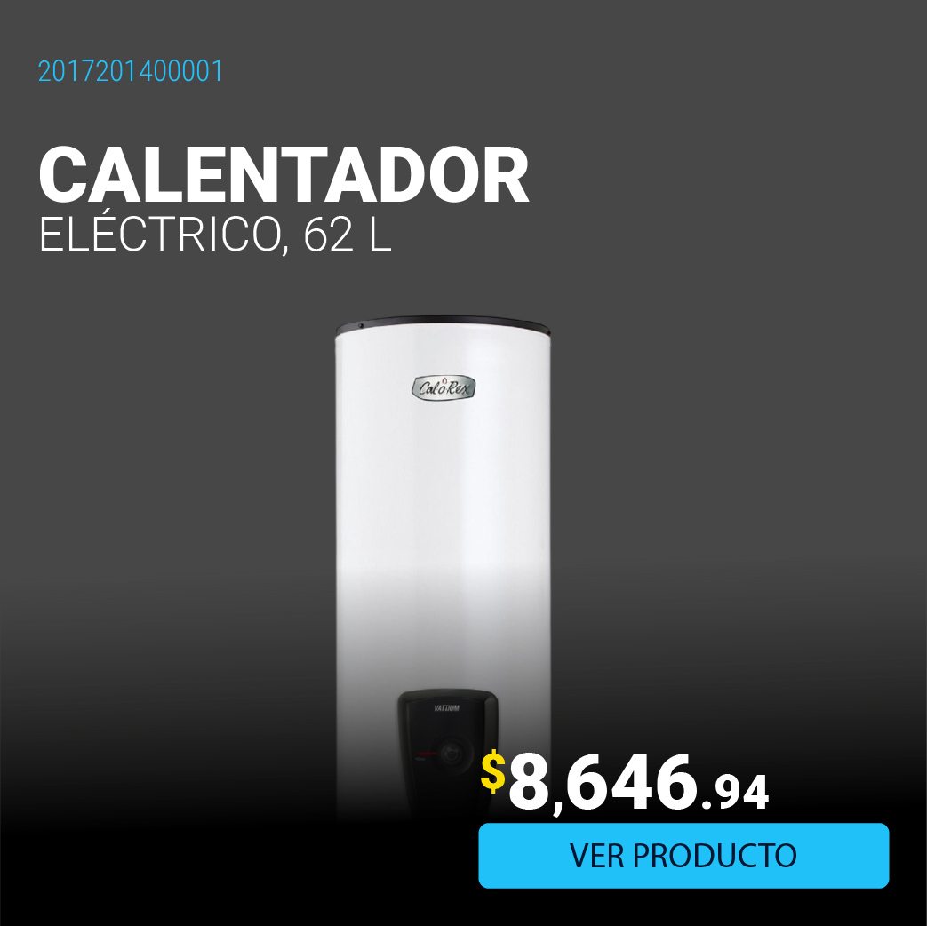 Calentador de Depósito Eléctrico Calorex 62 L