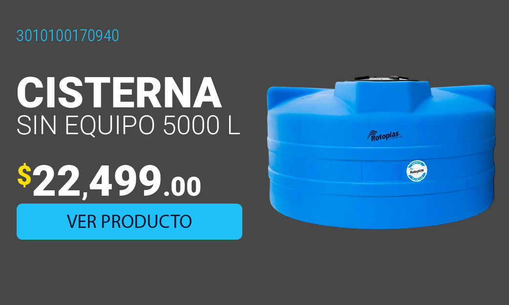 Cisterna Rotoplas Sin Equipo 5000 l