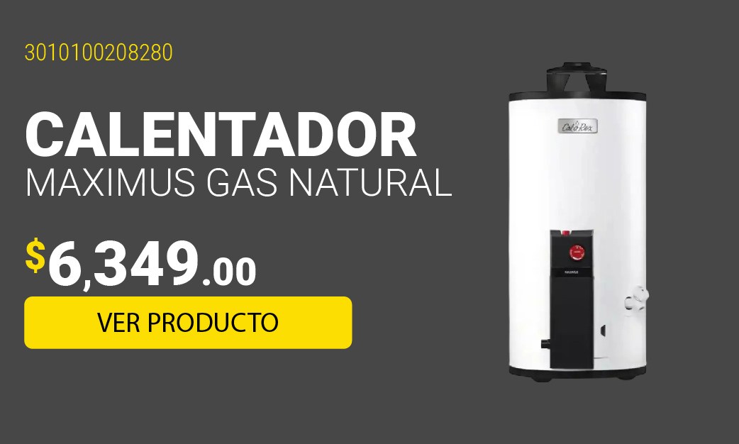 Calentador Deposito Calorex Maximus 38 L Gas Natural