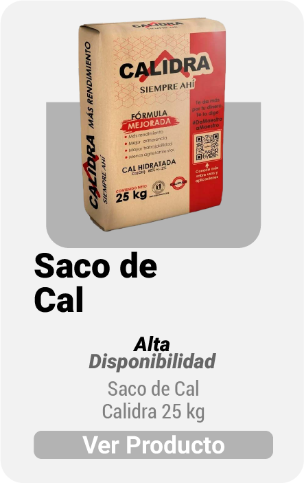 Saco de Cal Calidra 25 kg