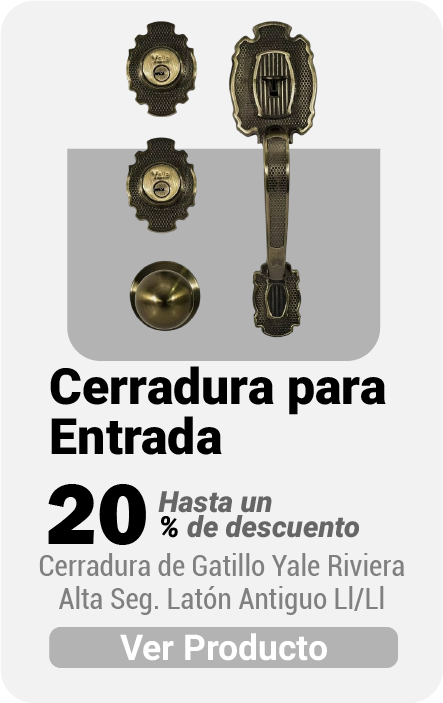Cerradura Gatillo Yale Riviera Alta