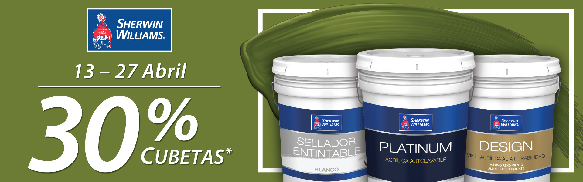 Sherwind Williams 30% en cubetas