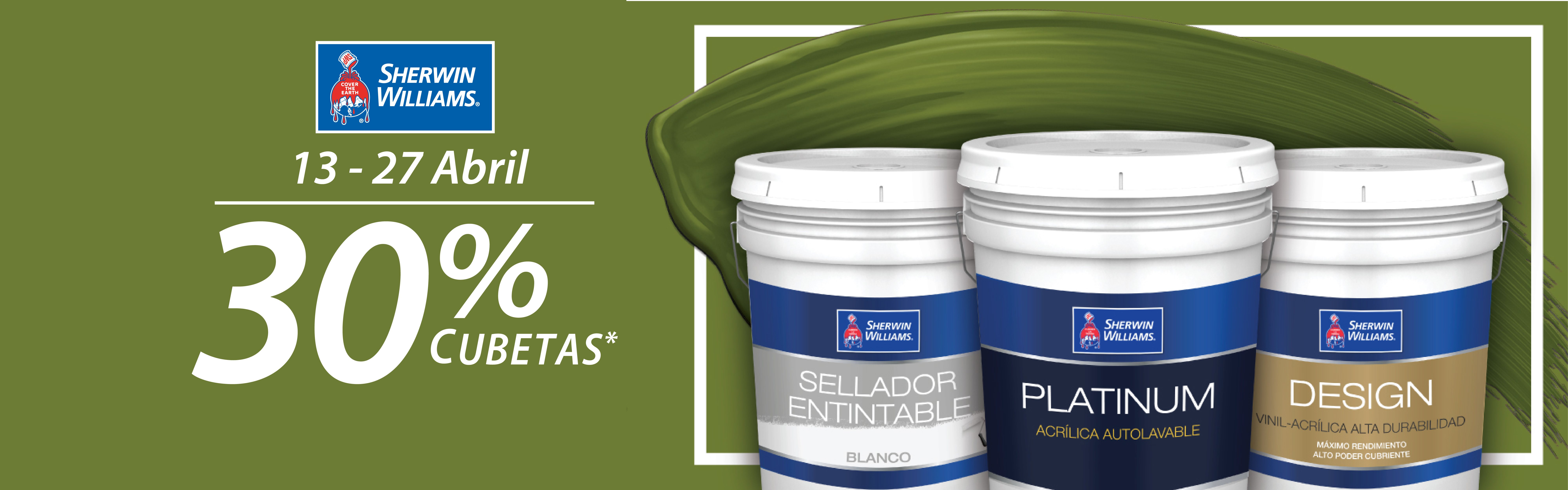 Sherwind Williams 30% en cubetas
